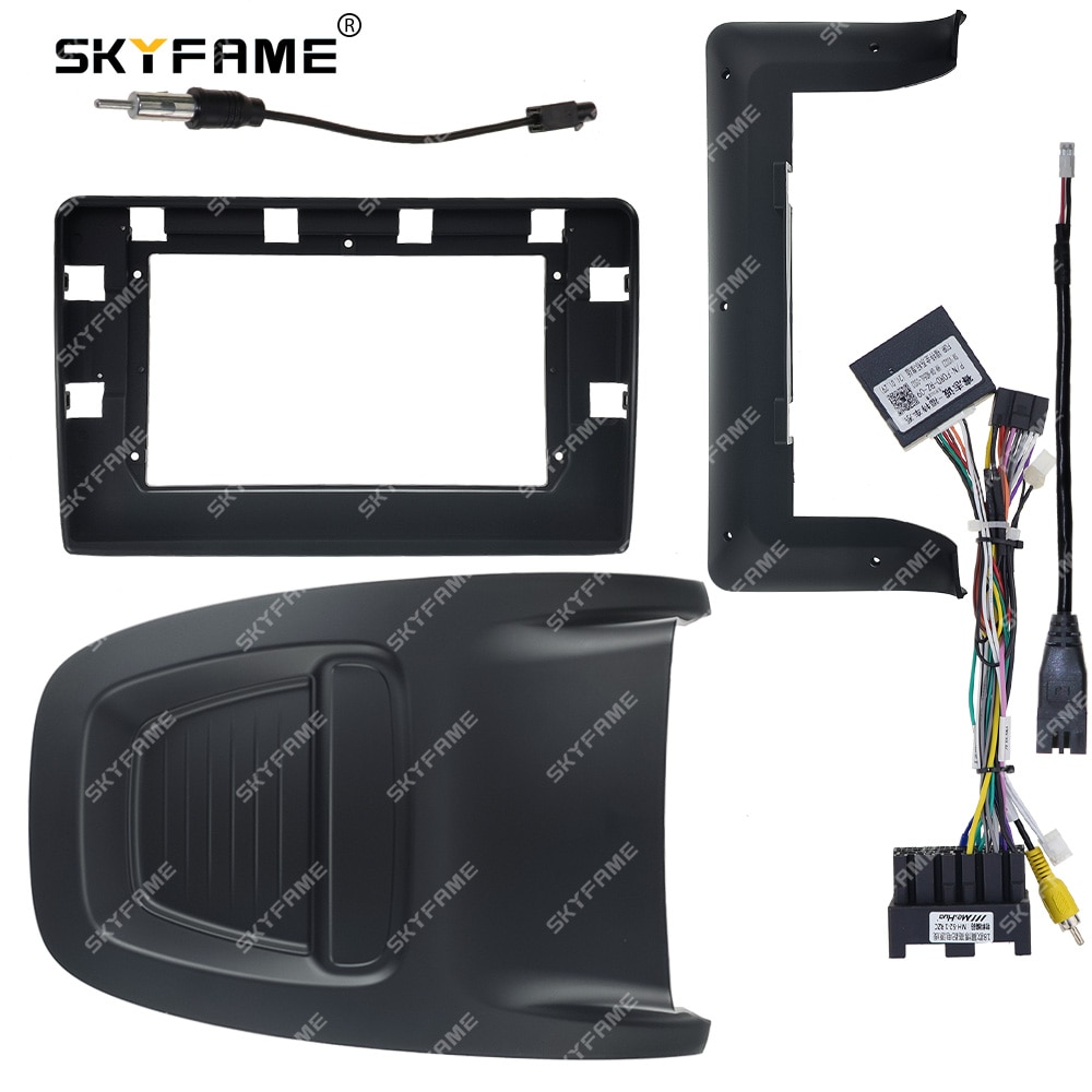 SKYFAME Car Frame Fasica Adapter Canbus Box Decoder For Ford Ecosport 2018  Android Radio Dash Fitting Panel Kit,FORD