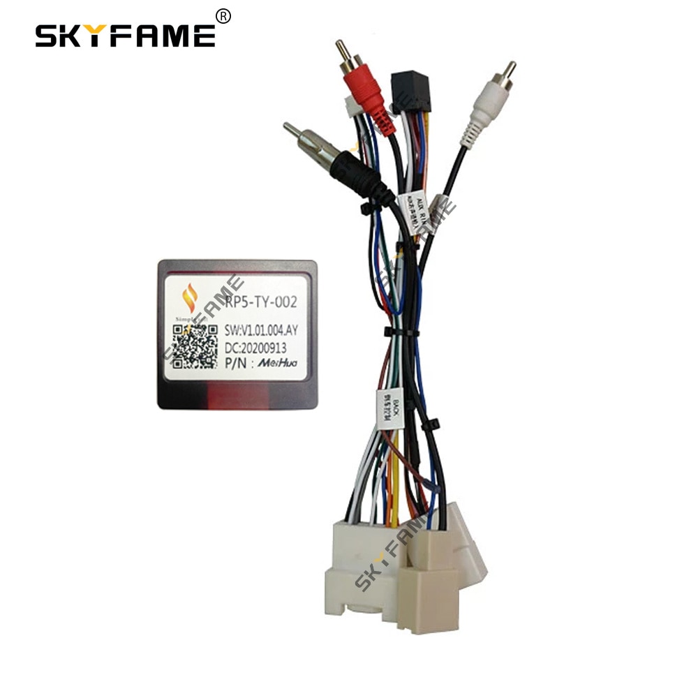 Skyfame Car Pin Android Radio Stereo Wiring Harness With Canbus Box