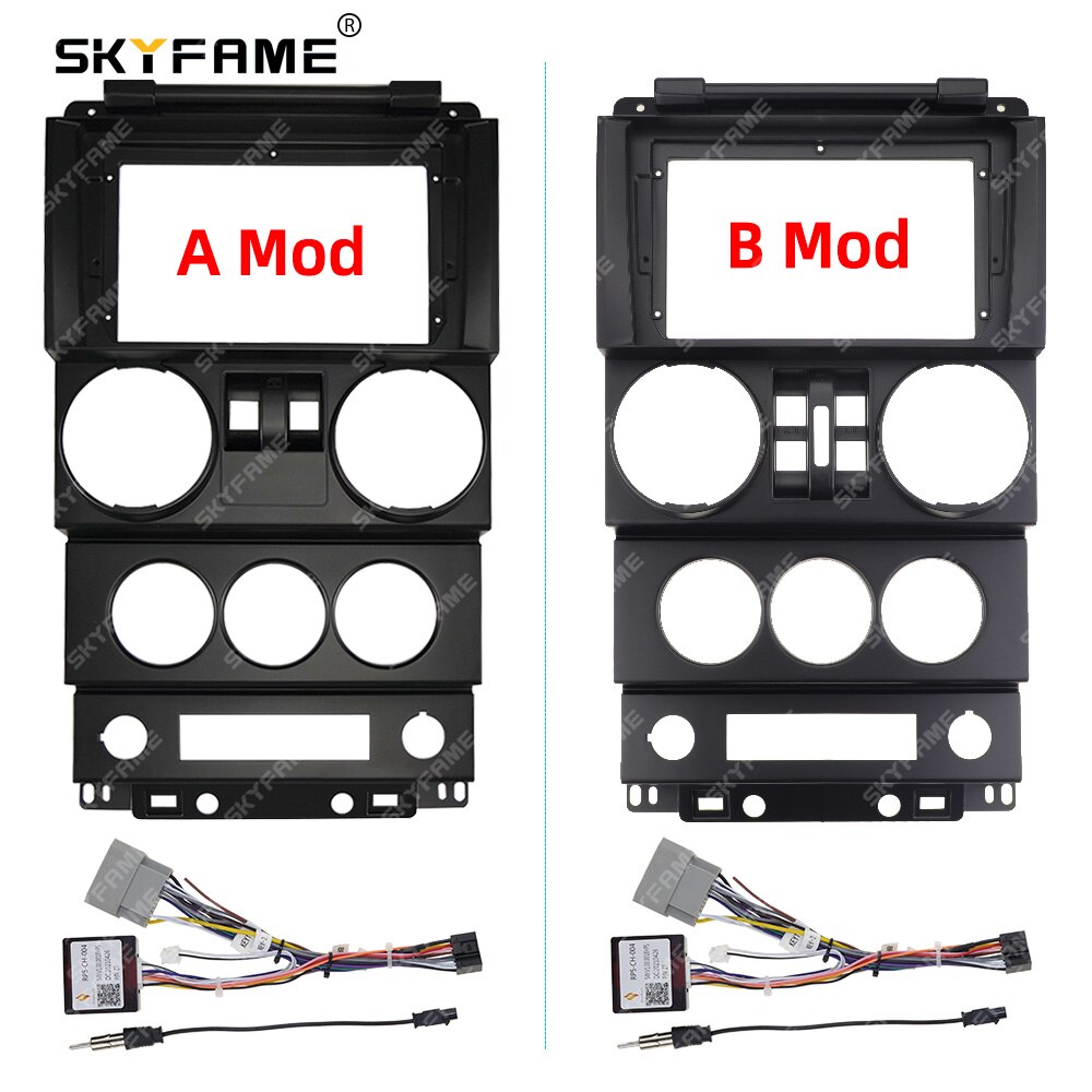 Skyfame Car Frame Fascia Adapter Canbus Box Decoder Android Radio Dash Fitting Panel Kit For